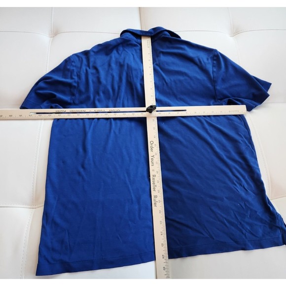 POLO RALPH LAUREN Classic Fit Mens Shirt Top Mens Size Large  Blue Collared - Picture 4 of 4